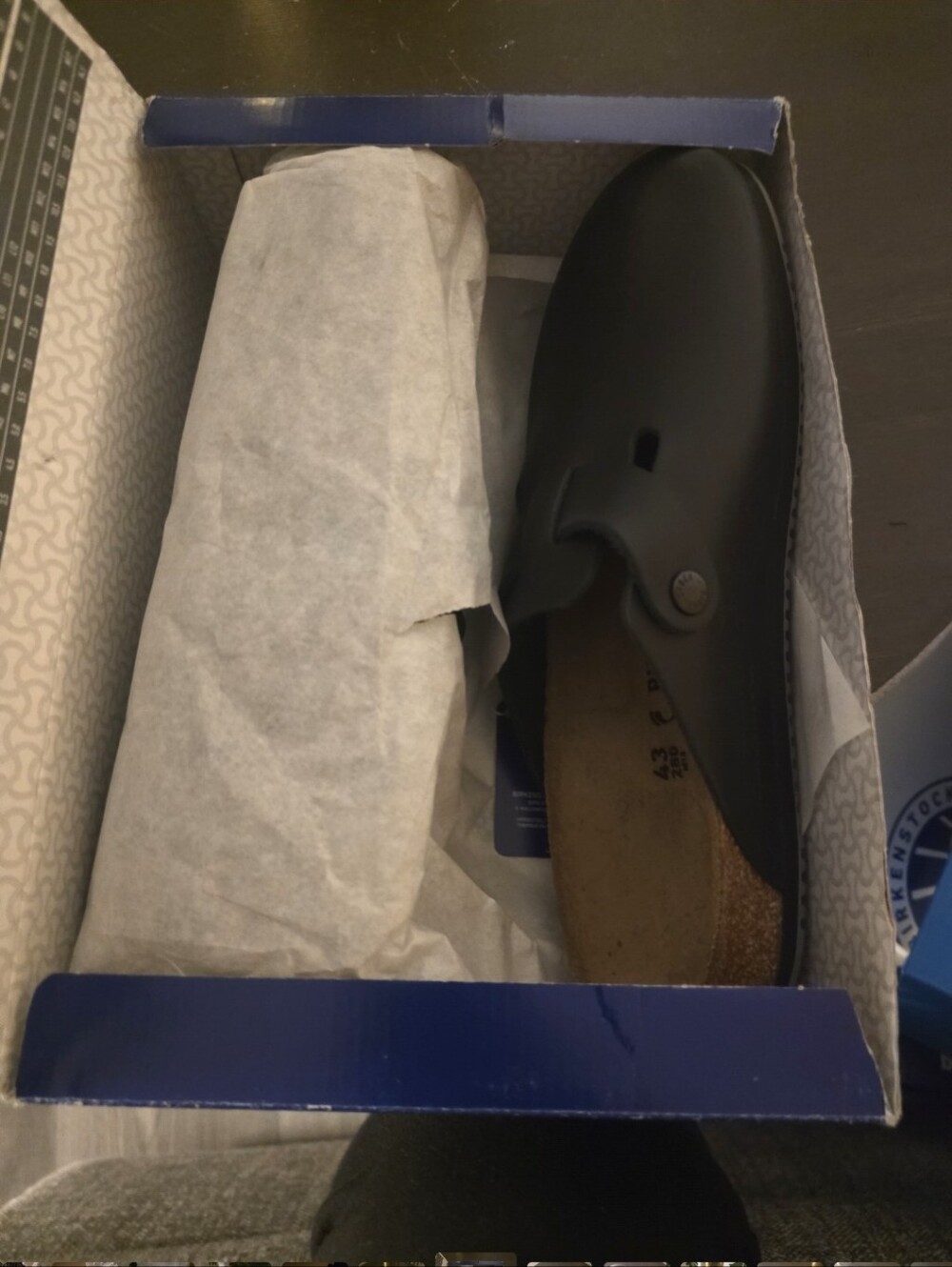 Birkenstock Boston Clog - Black Leather Men’s Slip-On
